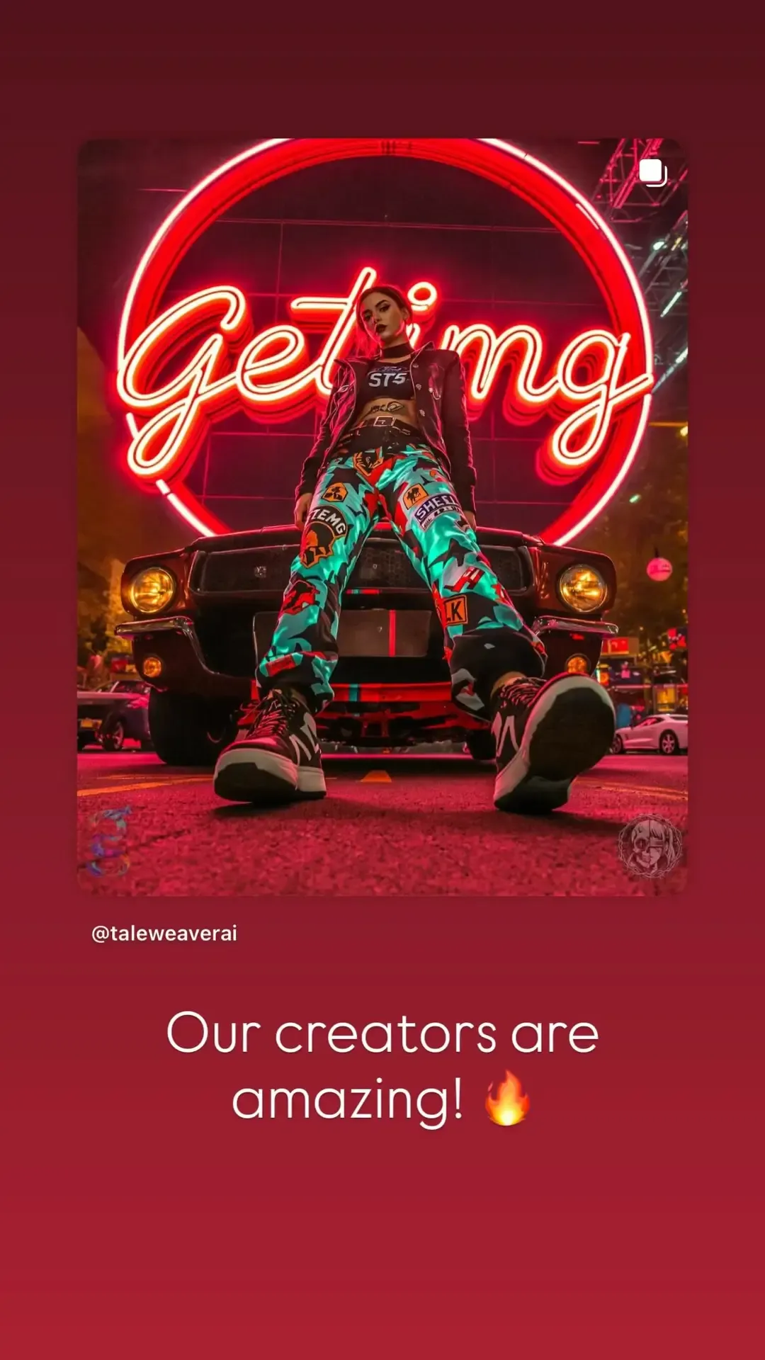ig collab ai art